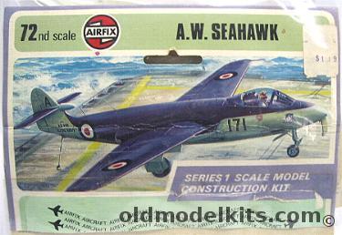 Airfix 1/72 A.W. Seahawk FGA 6 - Bagged plastic model kit